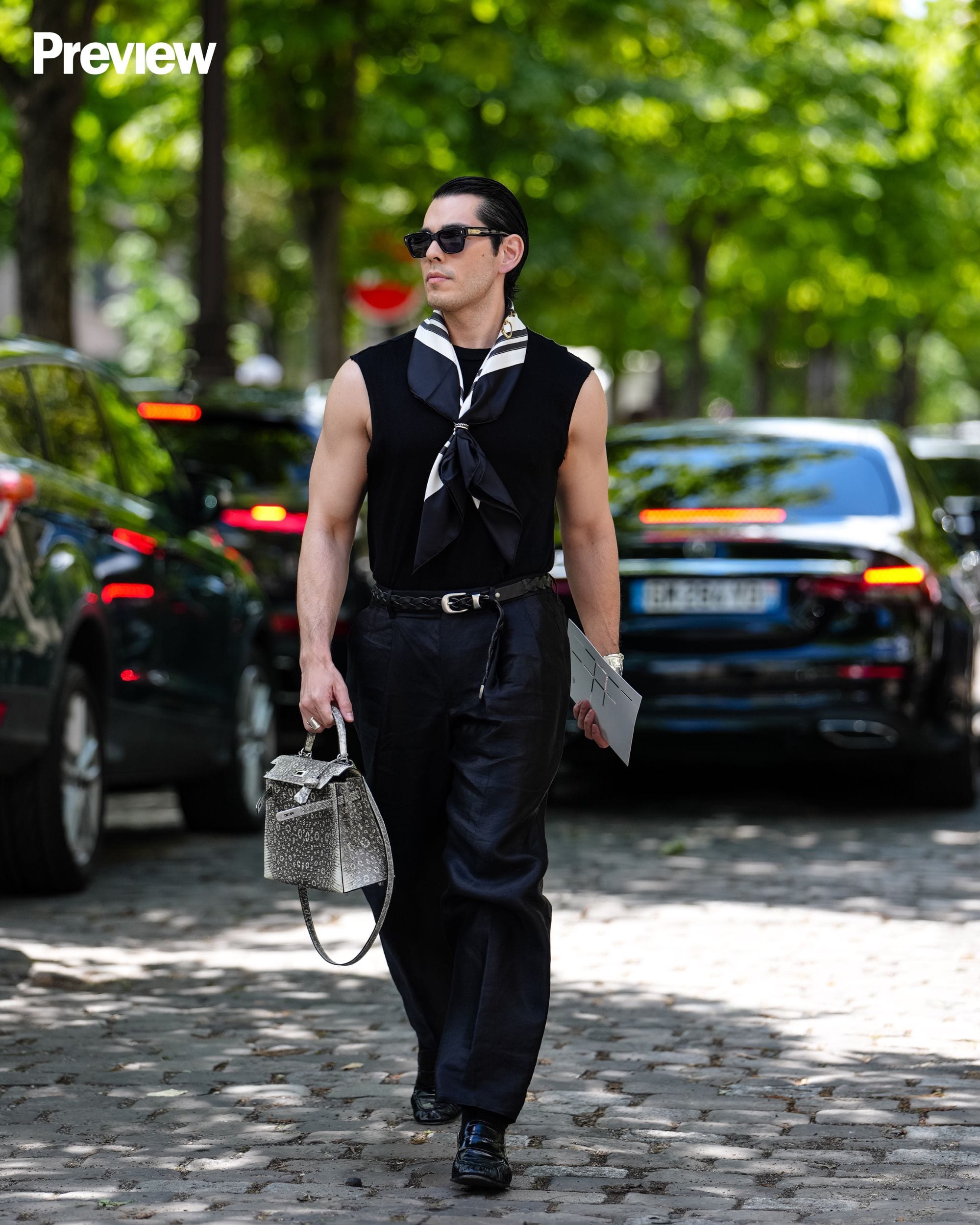 Mond Gutierrez at Paris Fashion Week